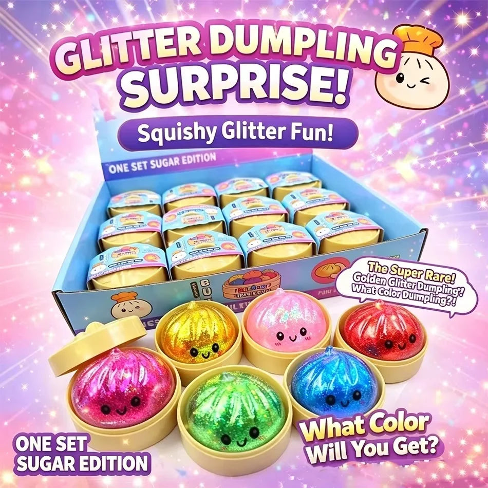 Boule Squishy Boulette Pailletée – Blind Box