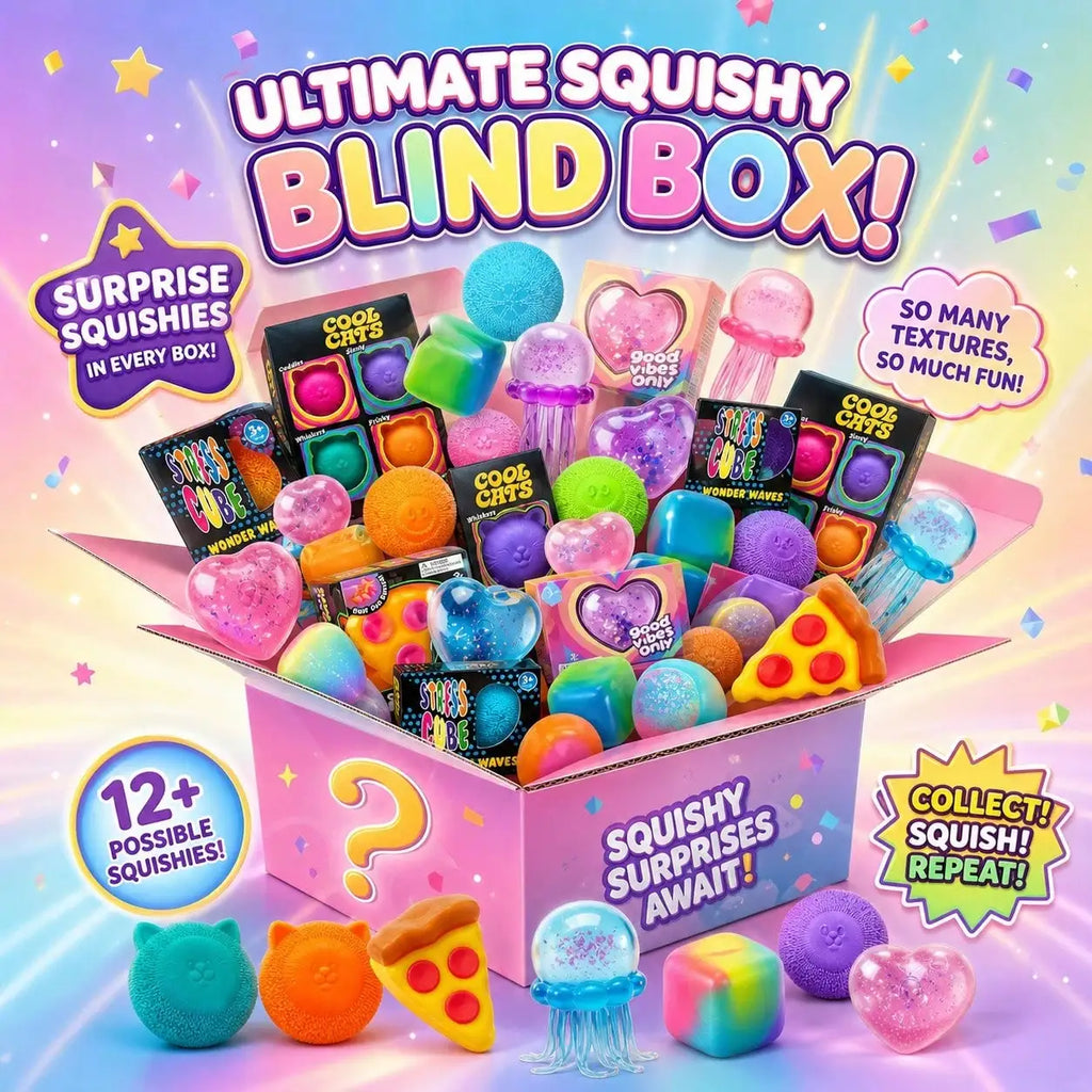 Lot de 100+ Figurines Squishy Surprise – Jouets Anti-Stress Doux
