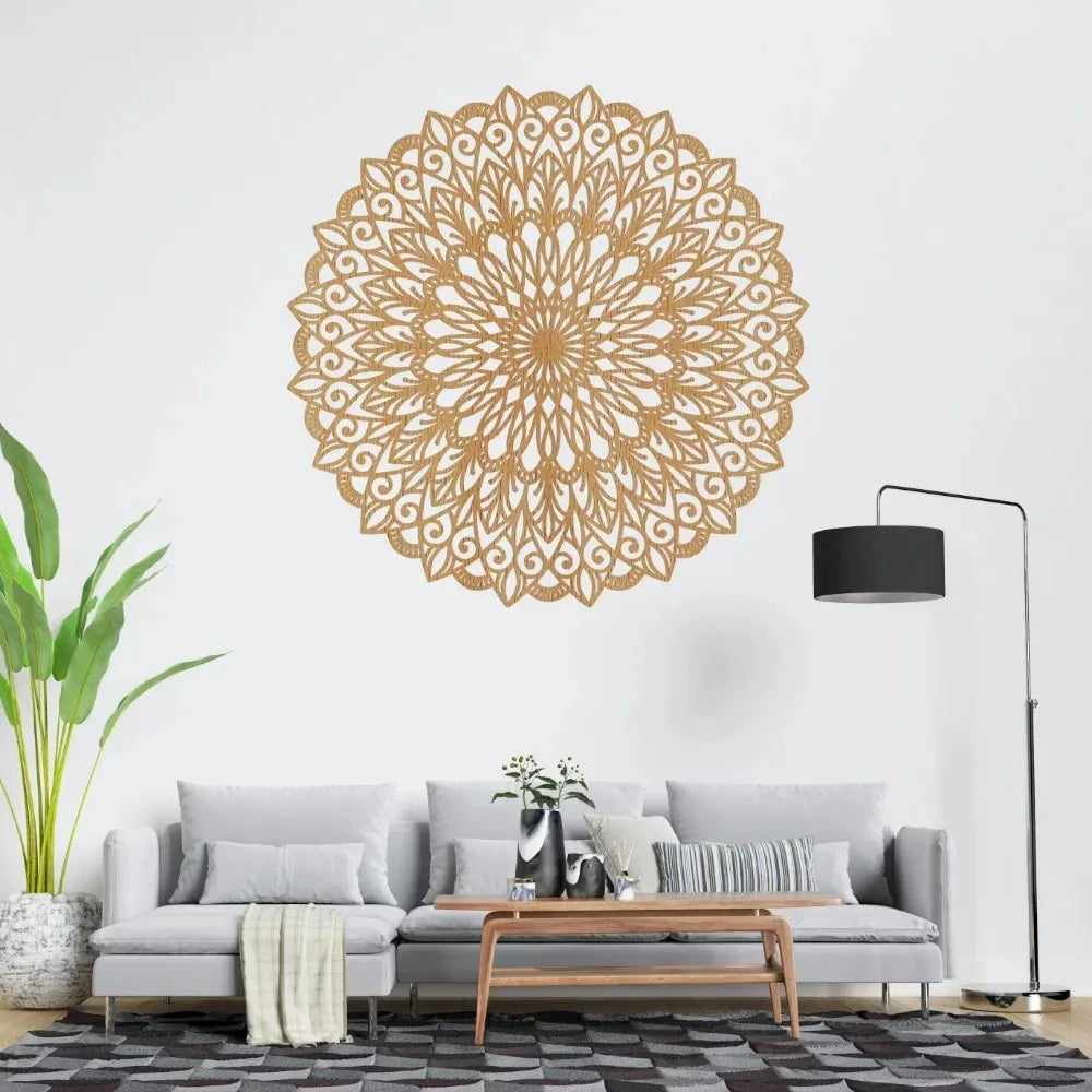 Décoration murale mandala en métal – Design élégant