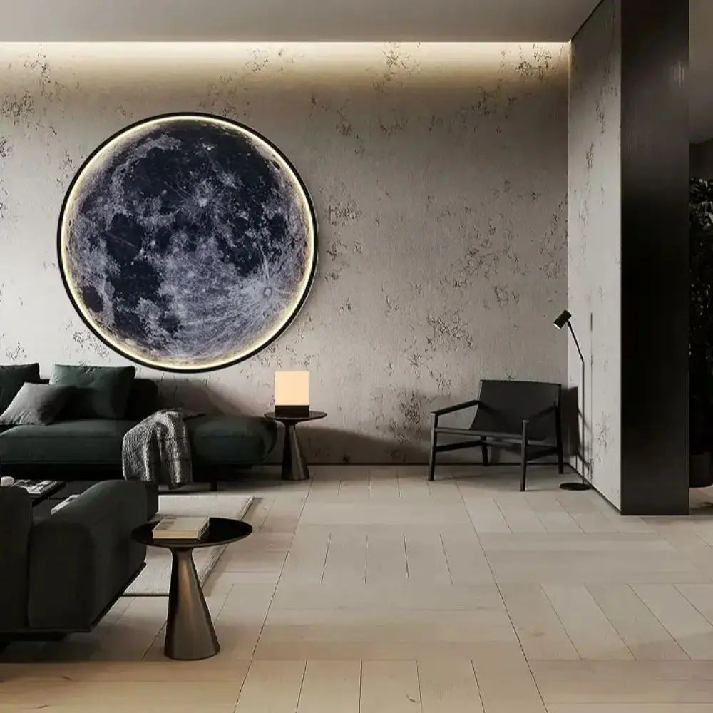 Lampe Murale Lune LED – Télécommande & Dimmable