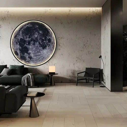 Lampe Murale Lune LED – Télécommande & Dimmable