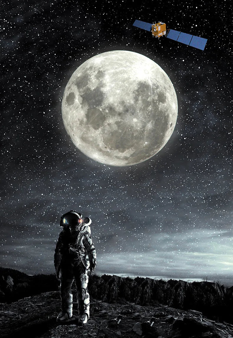 Applique murale lune 3D LED
