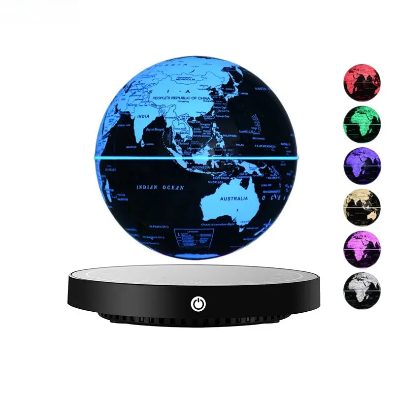 Globe Terrestre Lévitant LED – Rotation 360°, Décoration Bureau et Cadeau Original