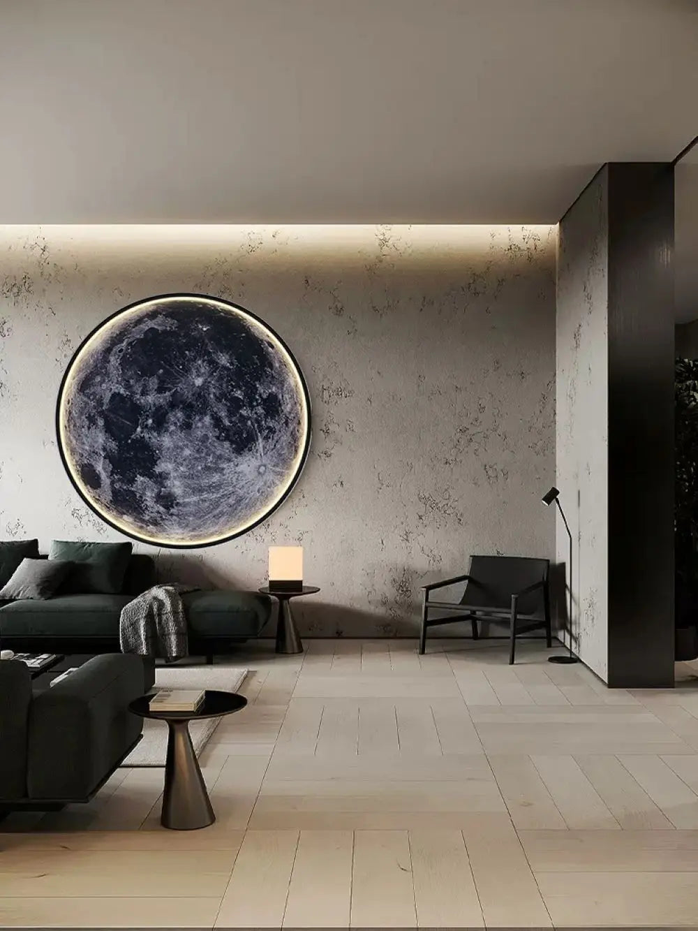 Lampe Murale Lune LED – Télécommande & Dimmable