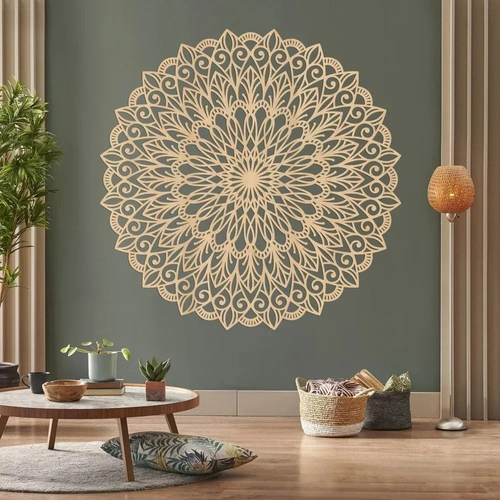 Décoration murale mandala en métal – Design élégant
