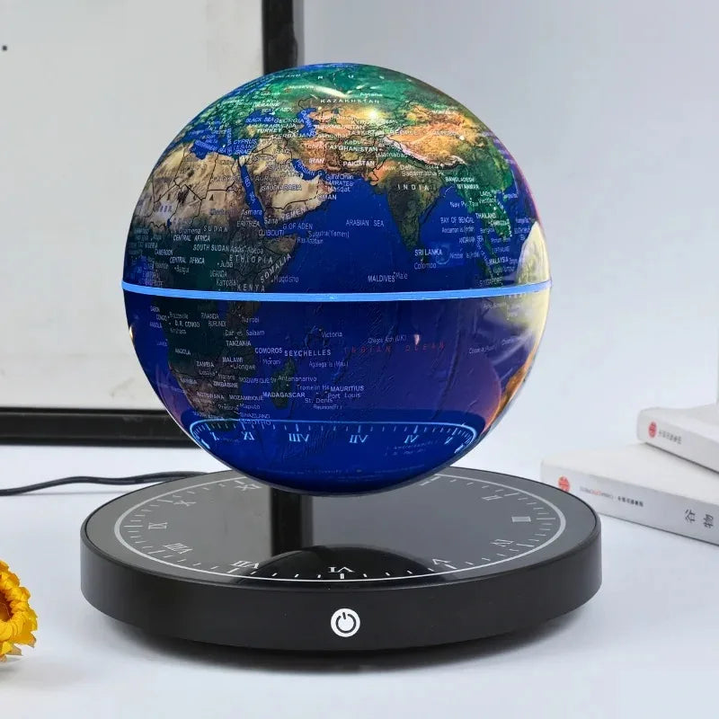 Globe Terrestre Lévitant LED – Rotation 360°, Décoration Bureau et Cadeau Original