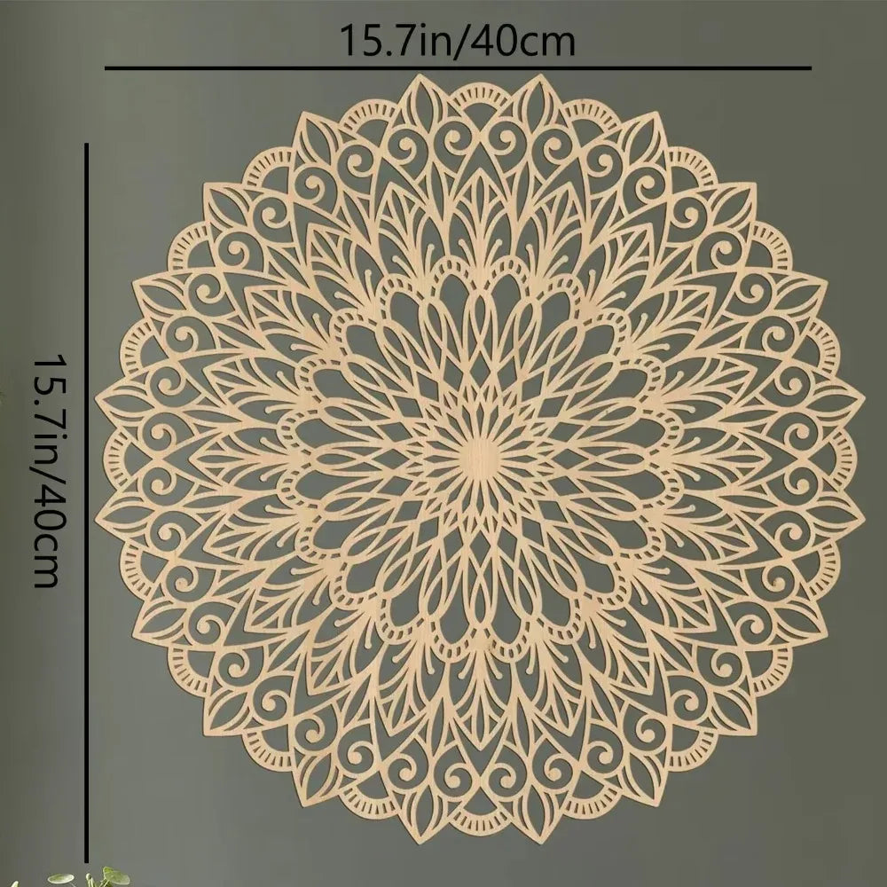 Décoration murale mandala en métal – Design élégant
