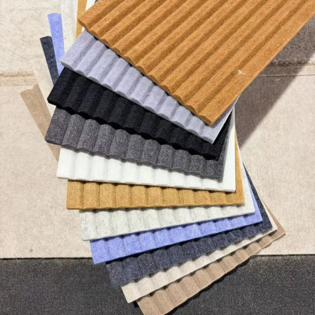 Lot de 6 panneaux muraux décoratifs et acoustiques – 60 × 30 cm