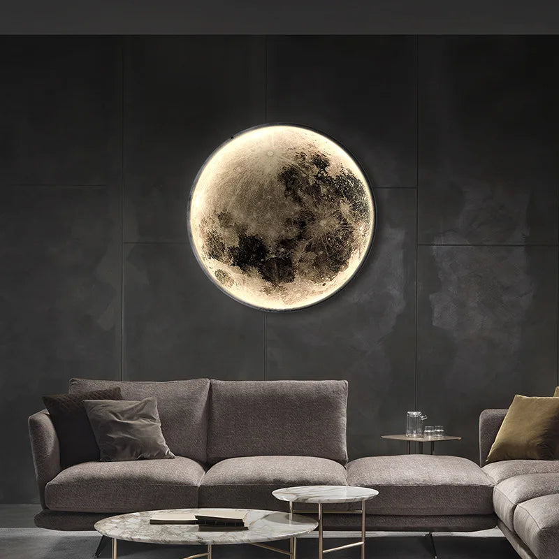 Applique murale lune 3D LED