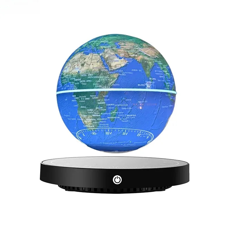 Globe Terrestre Lévitant LED – Rotation 360°, Décoration Bureau et Cadeau Original