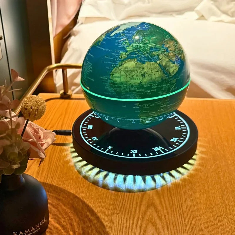 Globe Terrestre Lévitant LED – Rotation 360°, Décoration Bureau et Cadeau Original