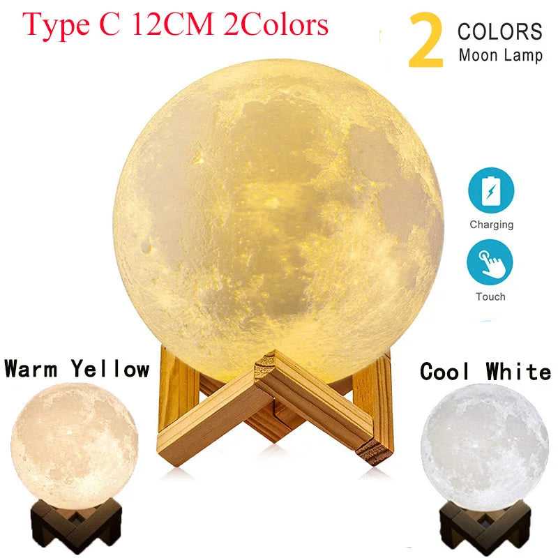 Lampe lune lévitante 3D LED
