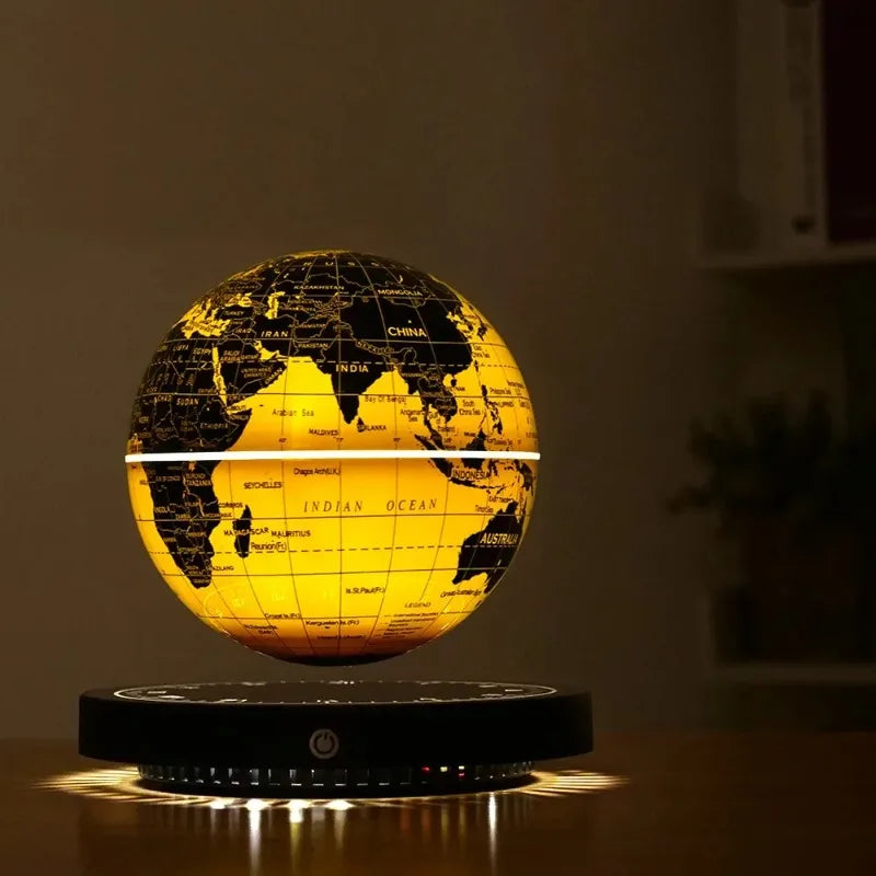 Globe Terrestre Lévitant LED – Rotation 360°, Décoration Bureau et Cadeau Original