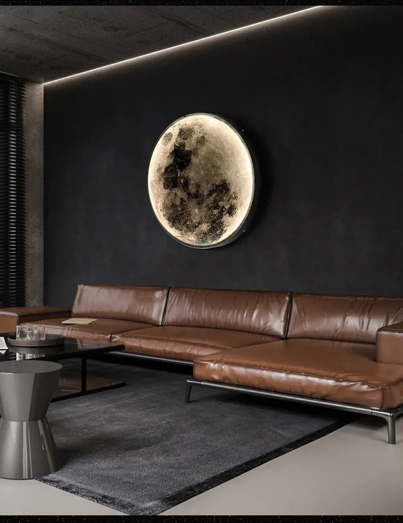 Applique murale lune 3D LED