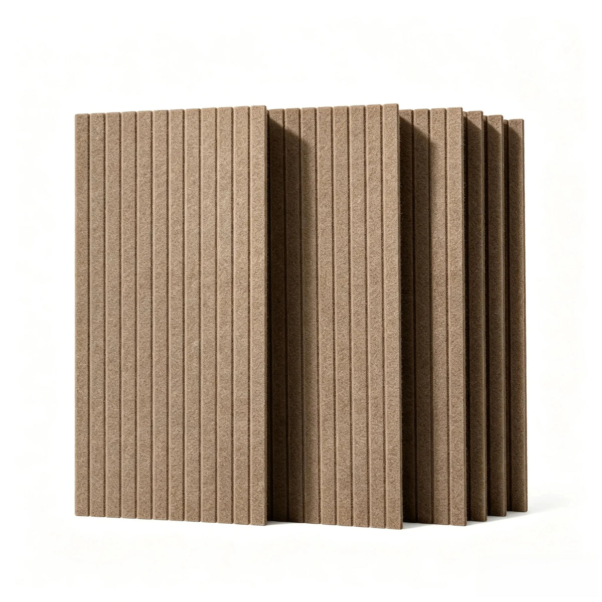 Lot de 6 panneaux muraux décoratifs et acoustiques – 60 × 30 cm