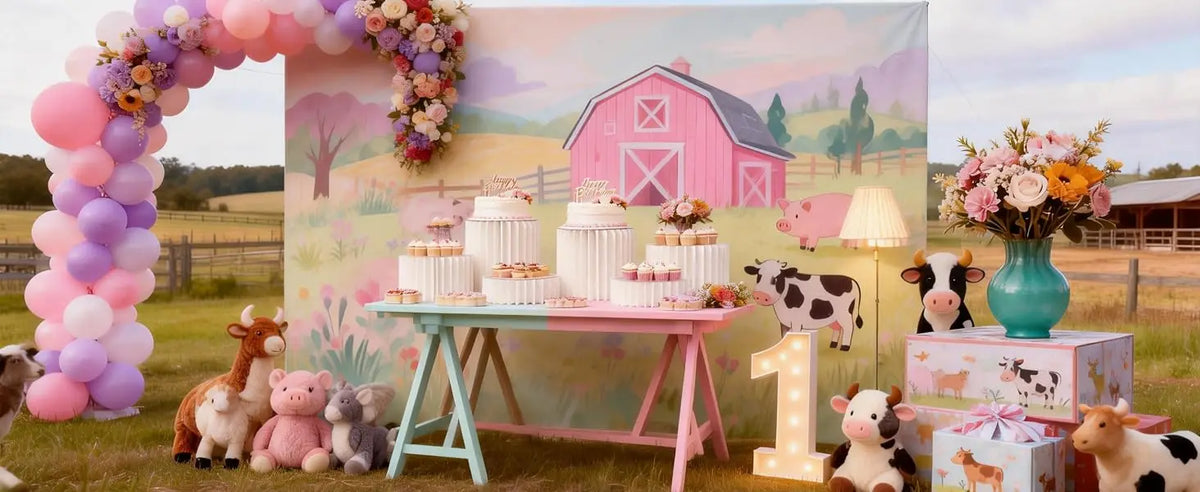 Lot de 5 présentoirs blancs pour buffet et décoration