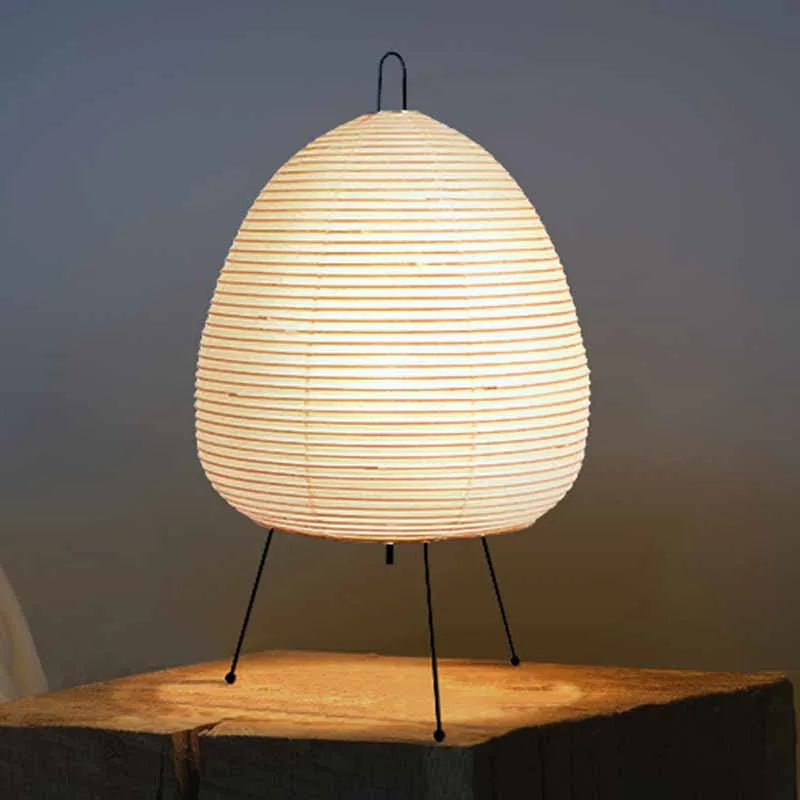 Lampe de table japonaise – Papier de riz & trépied