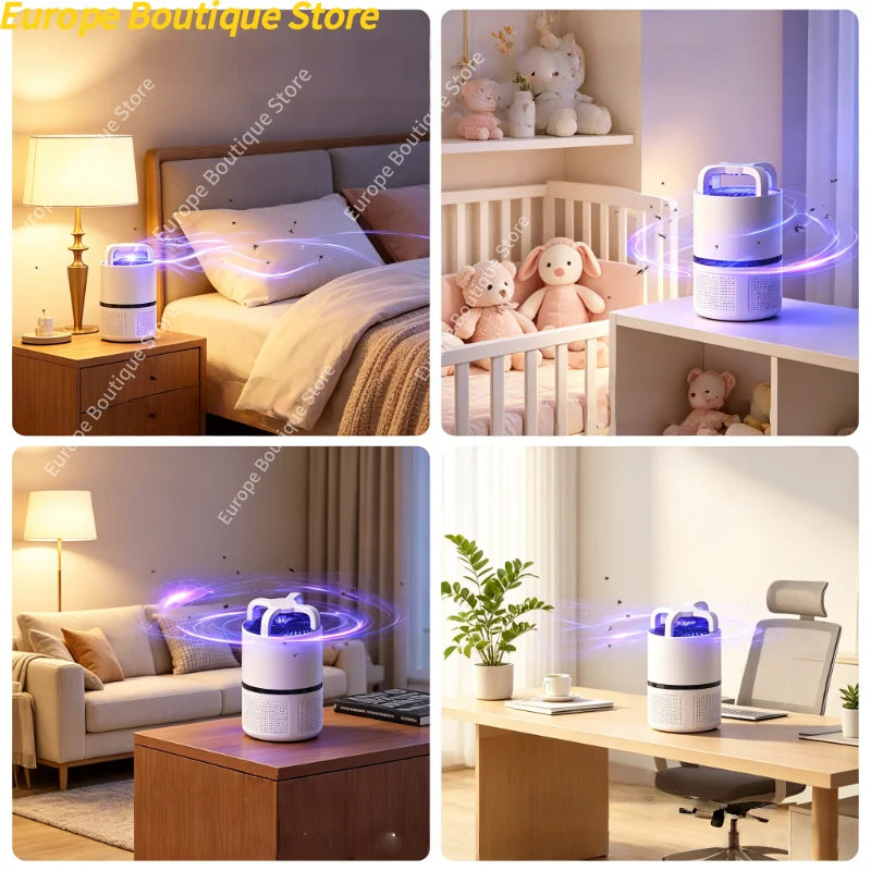 Silent Suction Mosquito Repellent Lamp Indoor Baby Safe Mosquito Killer Light Suitable for Bedroom Household Summer Use