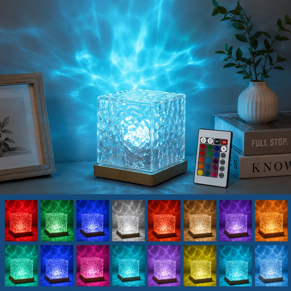 Projecteur Aurora & vagues – Lampe d'ambiance 16 couleurs