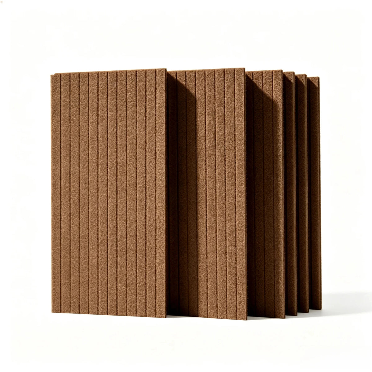 Lot de 6 panneaux muraux décoratifs et acoustiques – 60 × 30 cm