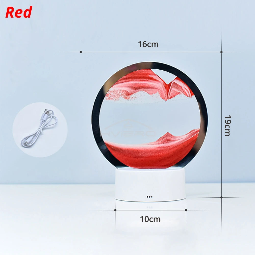 Lampe de table sable coloré 3D