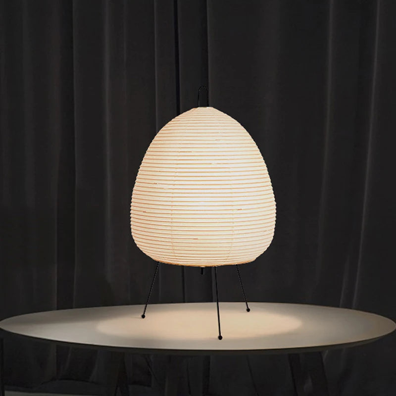 Lampe de table japonaise – Papier de riz & trépied