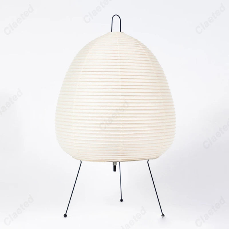 Lampe de table japonaise – Papier de riz & trépied