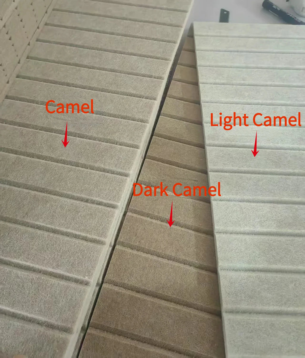 Lot de 6 panneaux muraux décoratifs et acoustiques – 60 × 30 cm