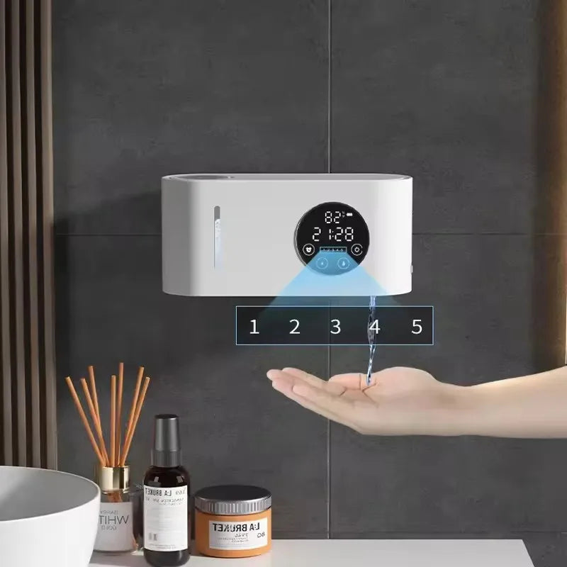 Liquid Soap Bottle Automatic Soap Dispenser Touchless Sensor Soapbar Dispenser Wall-mounted Soapbar Dispenser USB Charging
