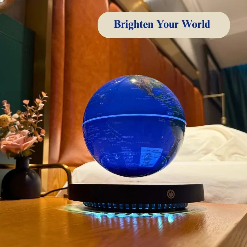 Globe Terrestre Lévitant LED – Rotation 360°, Décoration Bureau et Cadeau Original