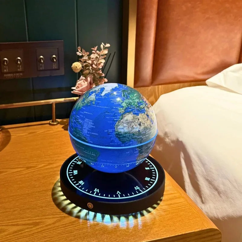 Globe Terrestre Lévitant LED – Rotation 360°, Décoration Bureau et Cadeau Original
