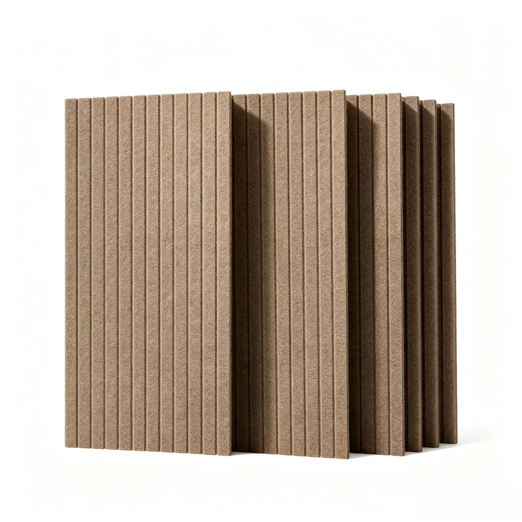 Lot de 6 panneaux muraux décoratifs et acoustiques – 60 × 30 cm