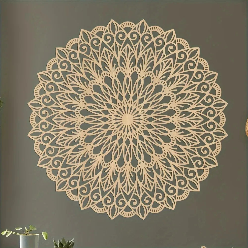 Décoration murale mandala en métal – Design élégant