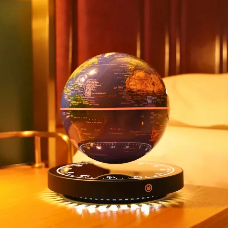 Globe Terrestre Lévitant LED – Rotation 360°, Décoration Bureau et Cadeau Original