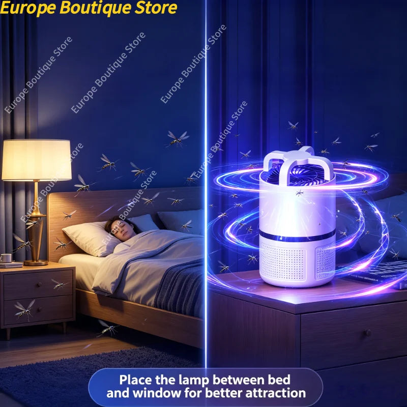Silent Suction Mosquito Repellent Lamp Indoor Baby Safe Mosquito Killer Light Suitable for Bedroom Household Summer Use