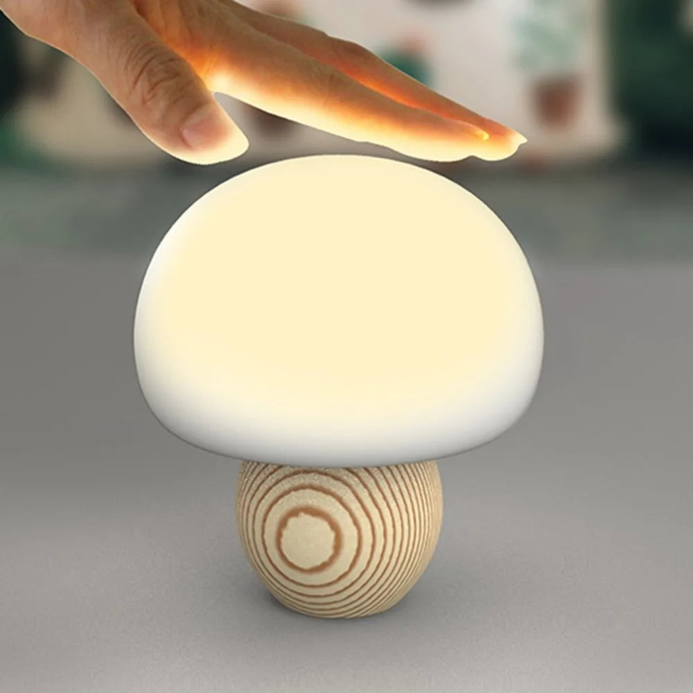 Veilleuse champignon LED rechargeable – Tactile et magnétique