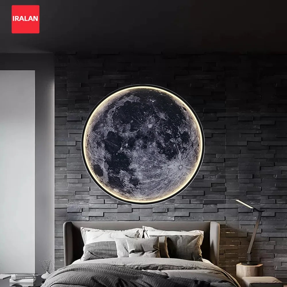 Lampe Murale Lune LED – Télécommande & Dimmable