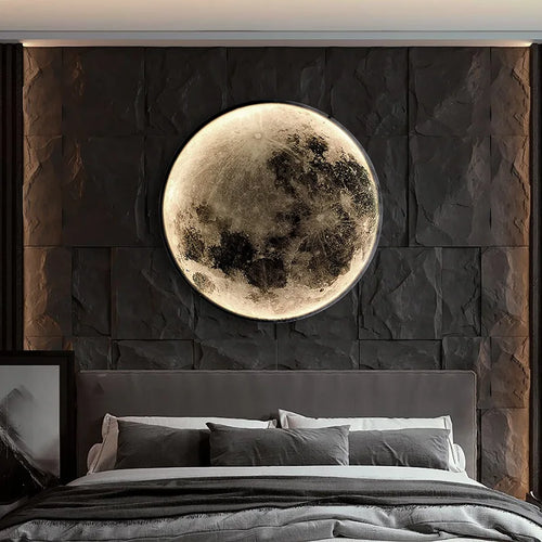 Applique murale lune 3D LED