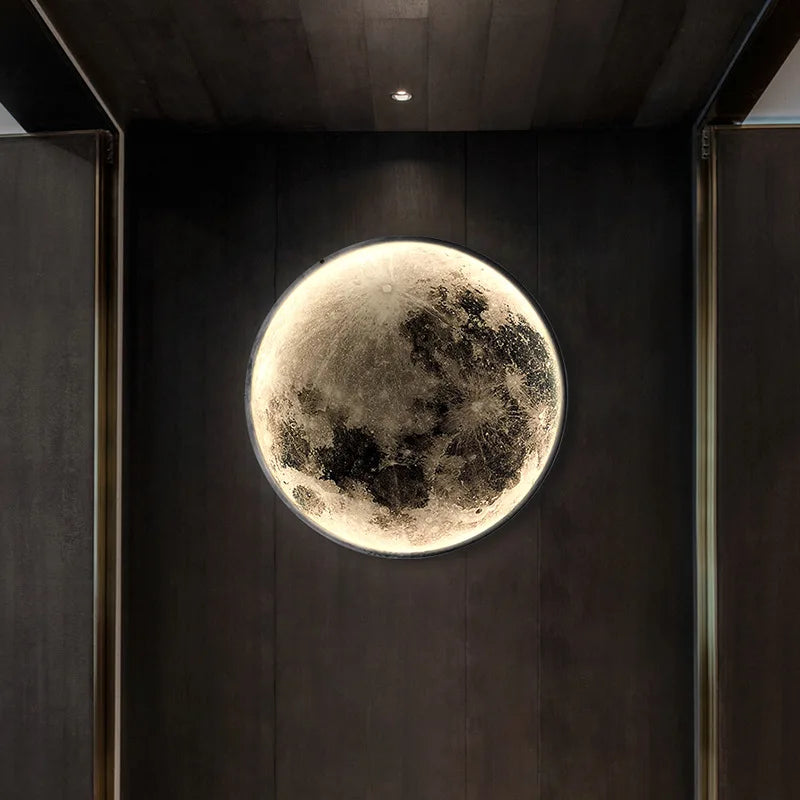 Applique murale lune 3D LED