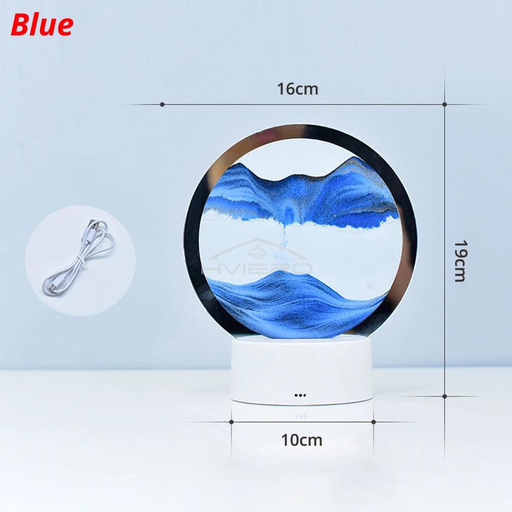 Lampe de table sable coloré 3D