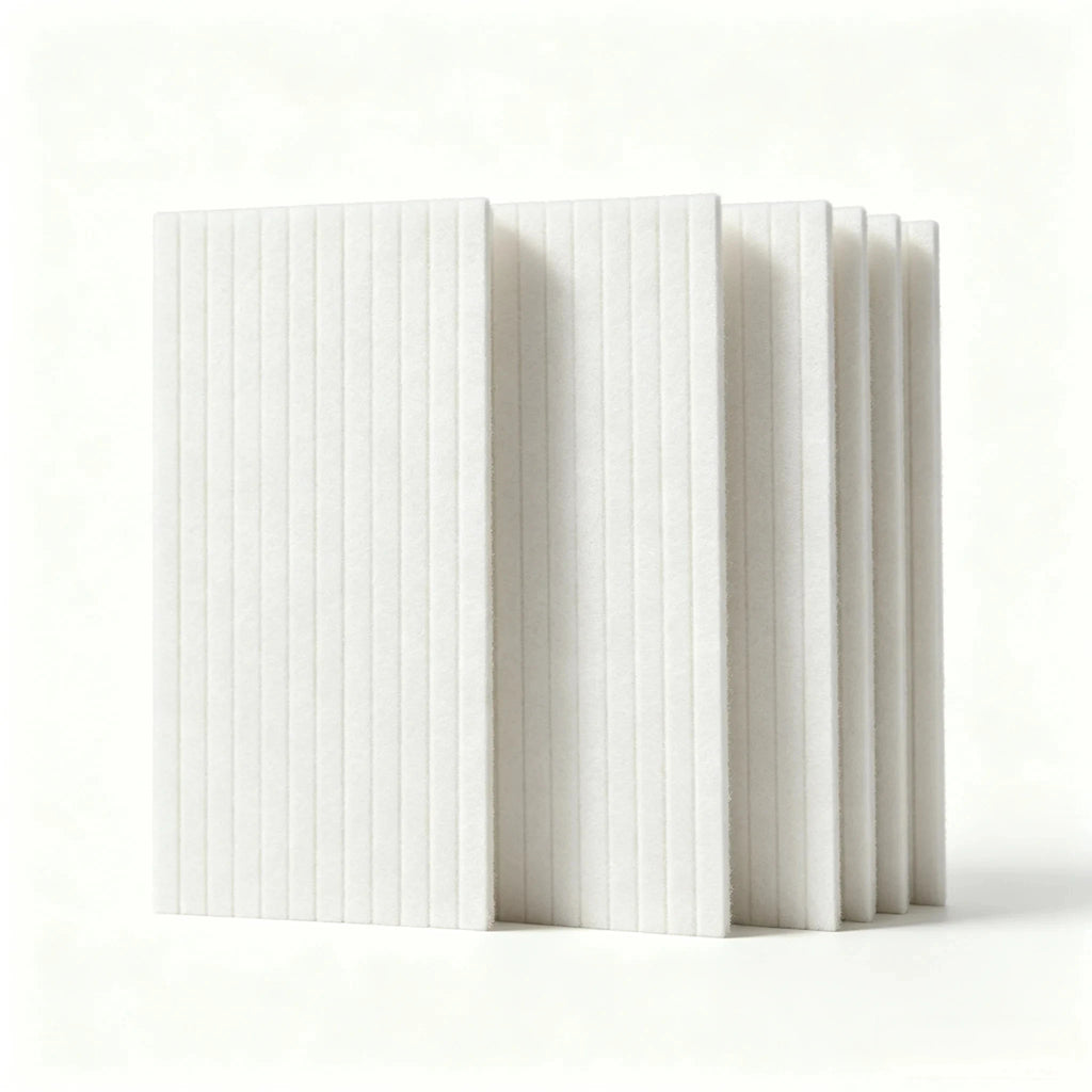 Lot de 6 panneaux muraux décoratifs et acoustiques – 60 × 30 cm
