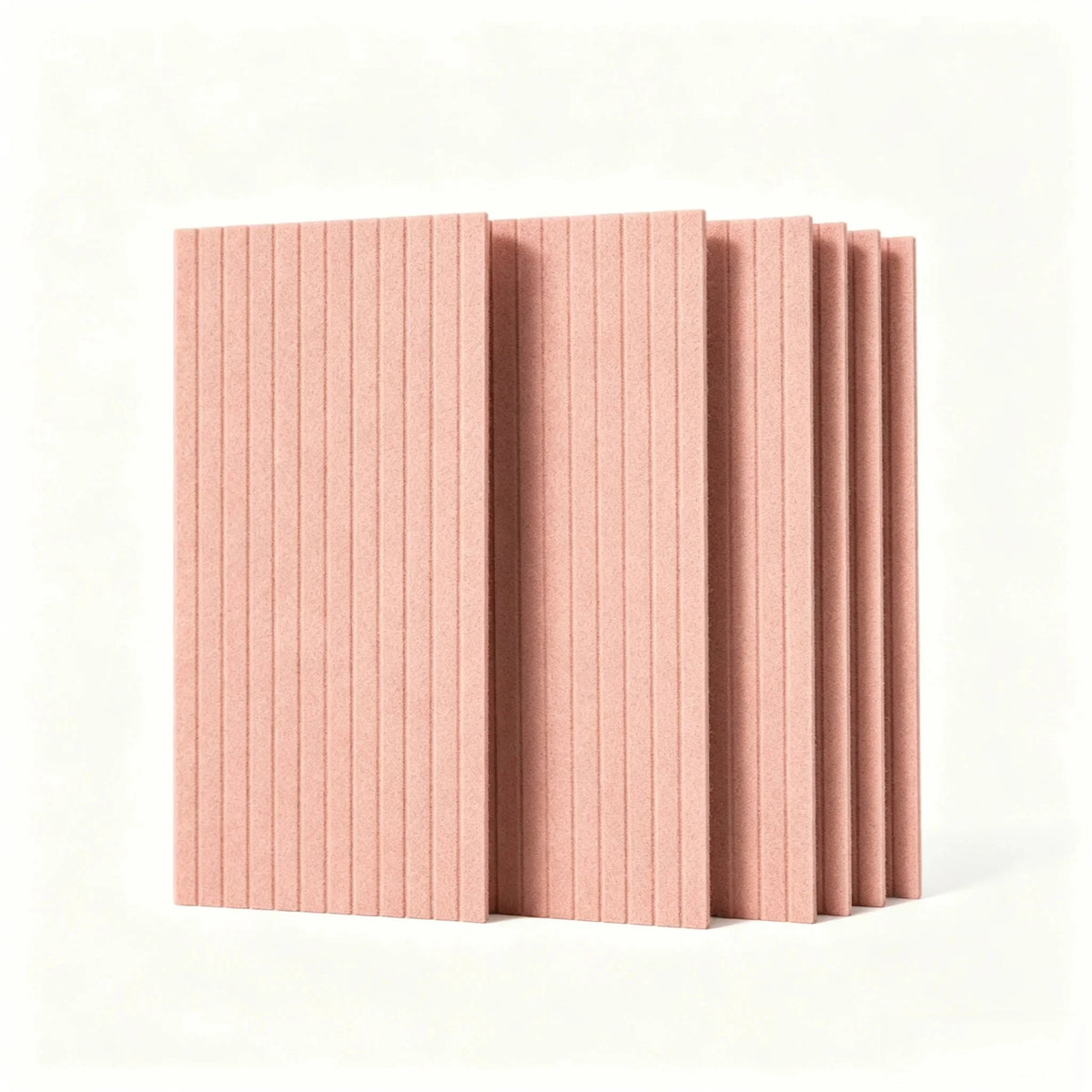 Lot de 6 panneaux muraux décoratifs et acoustiques – 60 × 30 cm