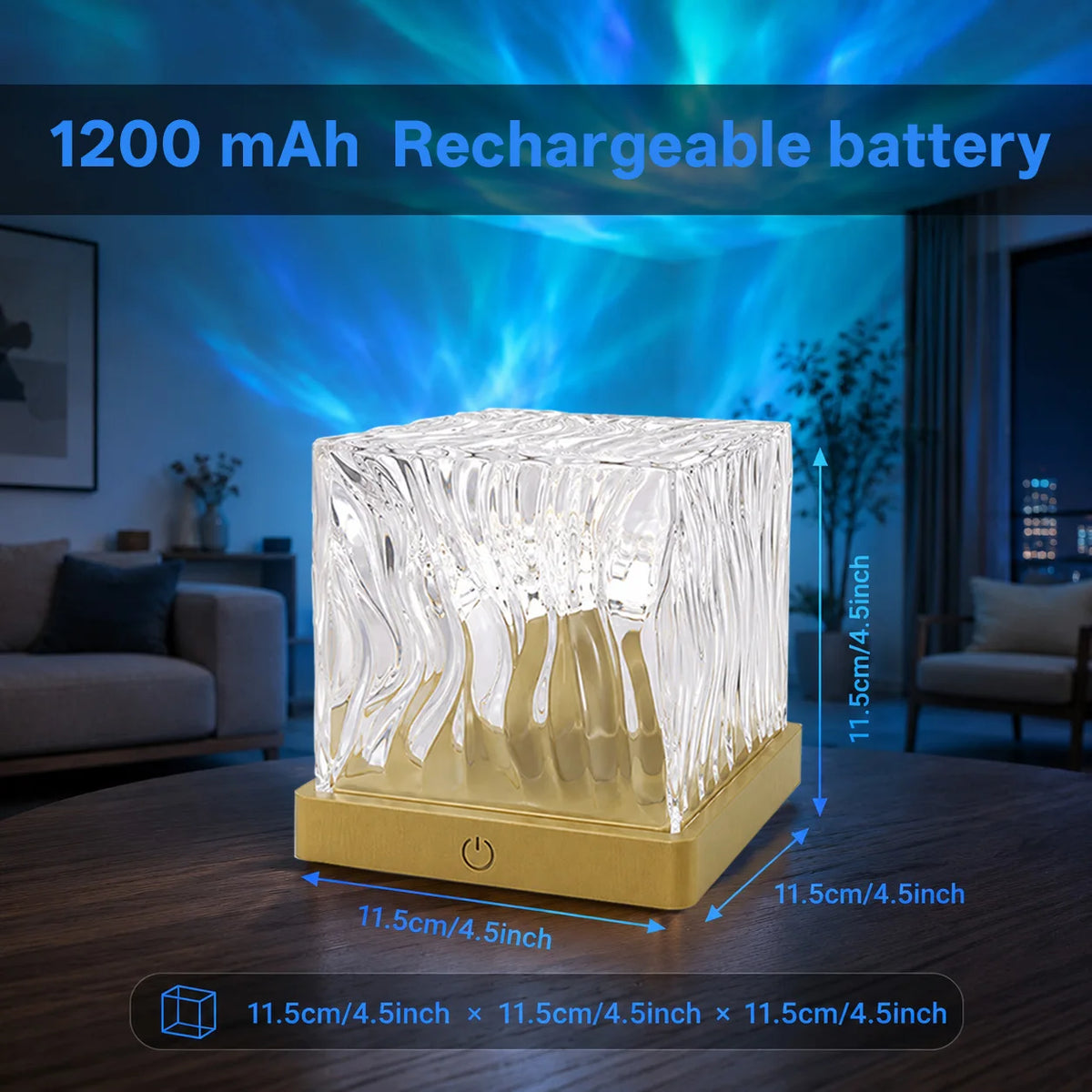 Projecteur Aurora & vagues – Lampe d'ambiance 16 couleurs