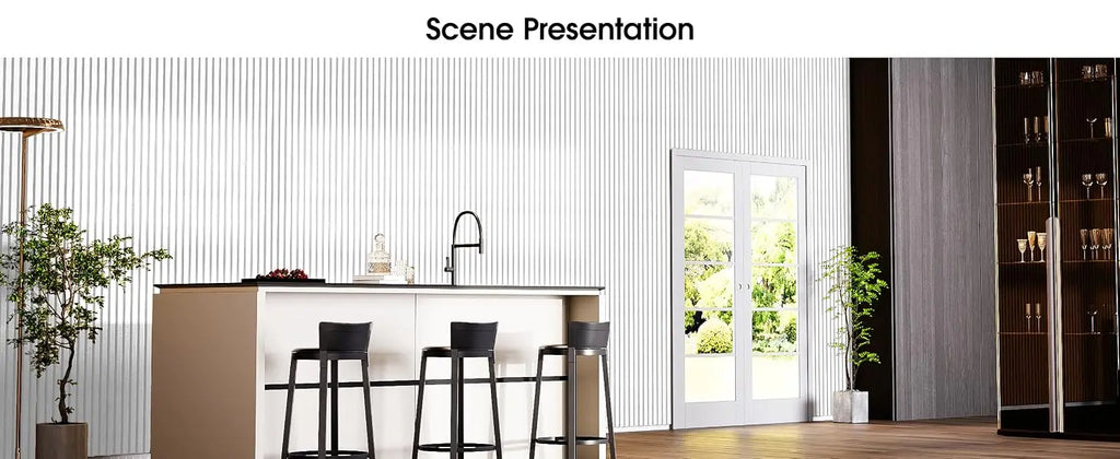 Lot de 6 panneaux muraux décoratifs et acoustiques – 60 × 30 cm