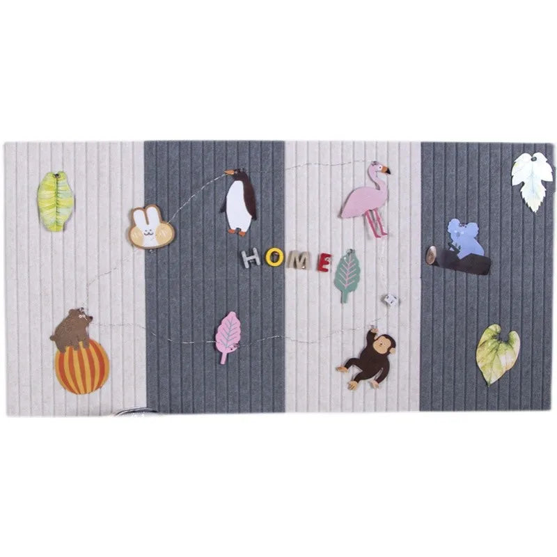Lot de 6 panneaux muraux décoratifs et acoustiques – 60 × 30 cm