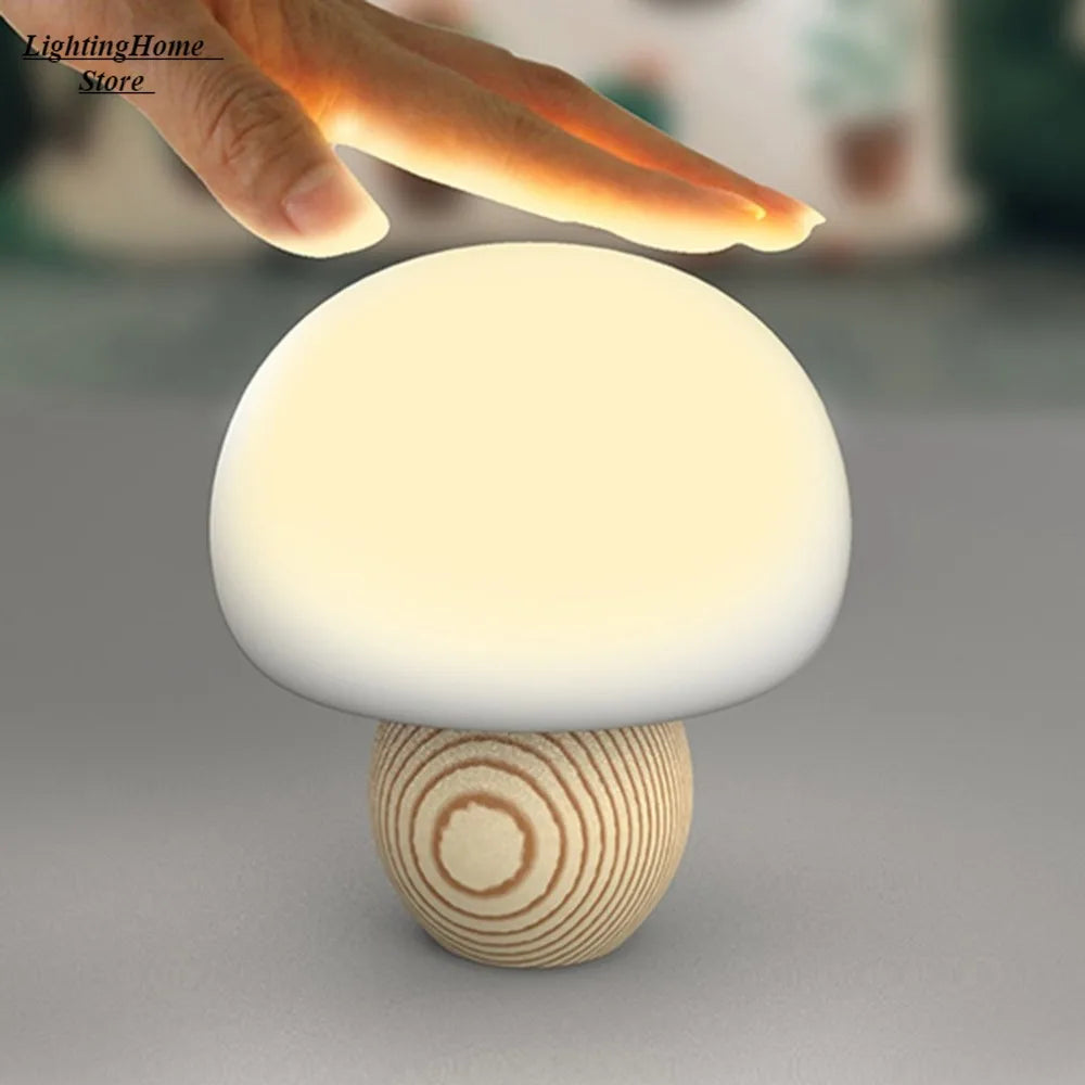 Veilleuse champignon LED rechargeable – Tactile et magnétique