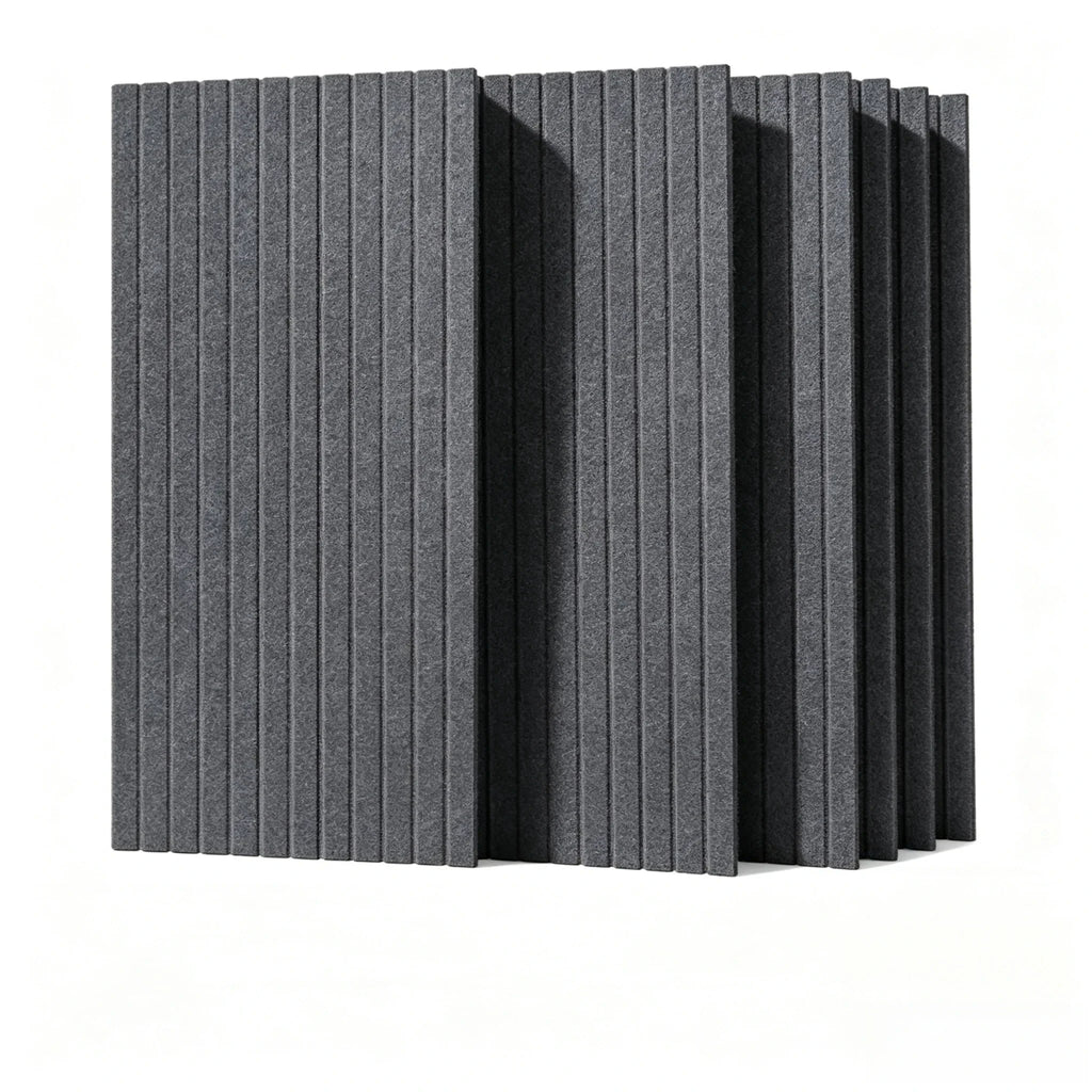 Lot de 6 panneaux muraux décoratifs et acoustiques – 60 × 30 cm