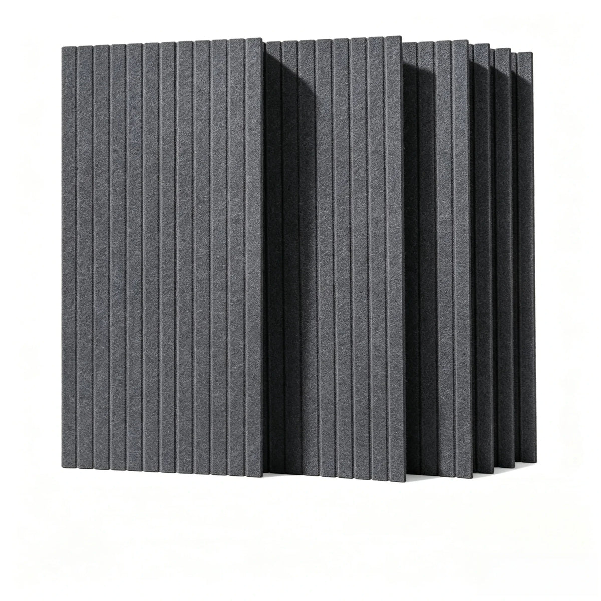 Lot de 6 panneaux muraux décoratifs et acoustiques – 60 × 30 cm
