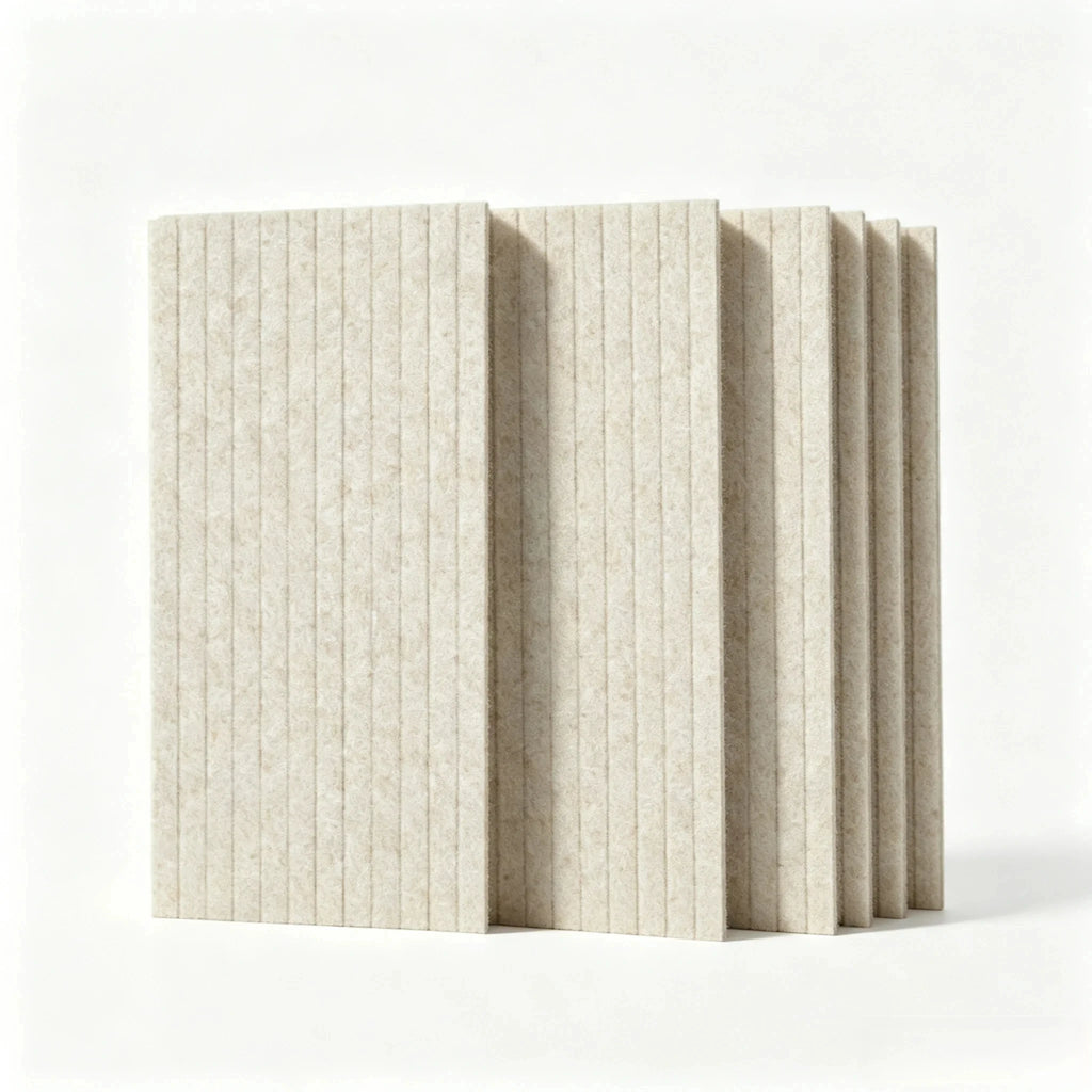 Lot de 6 panneaux muraux décoratifs et acoustiques – 60 × 30 cm