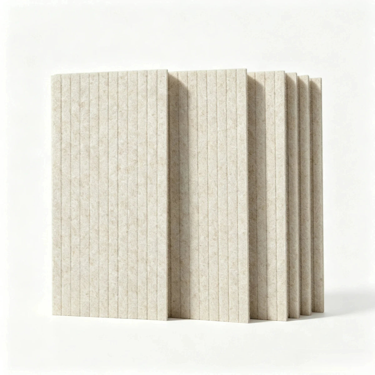 Lot de 6 panneaux muraux décoratifs et acoustiques – 60 × 30 cm